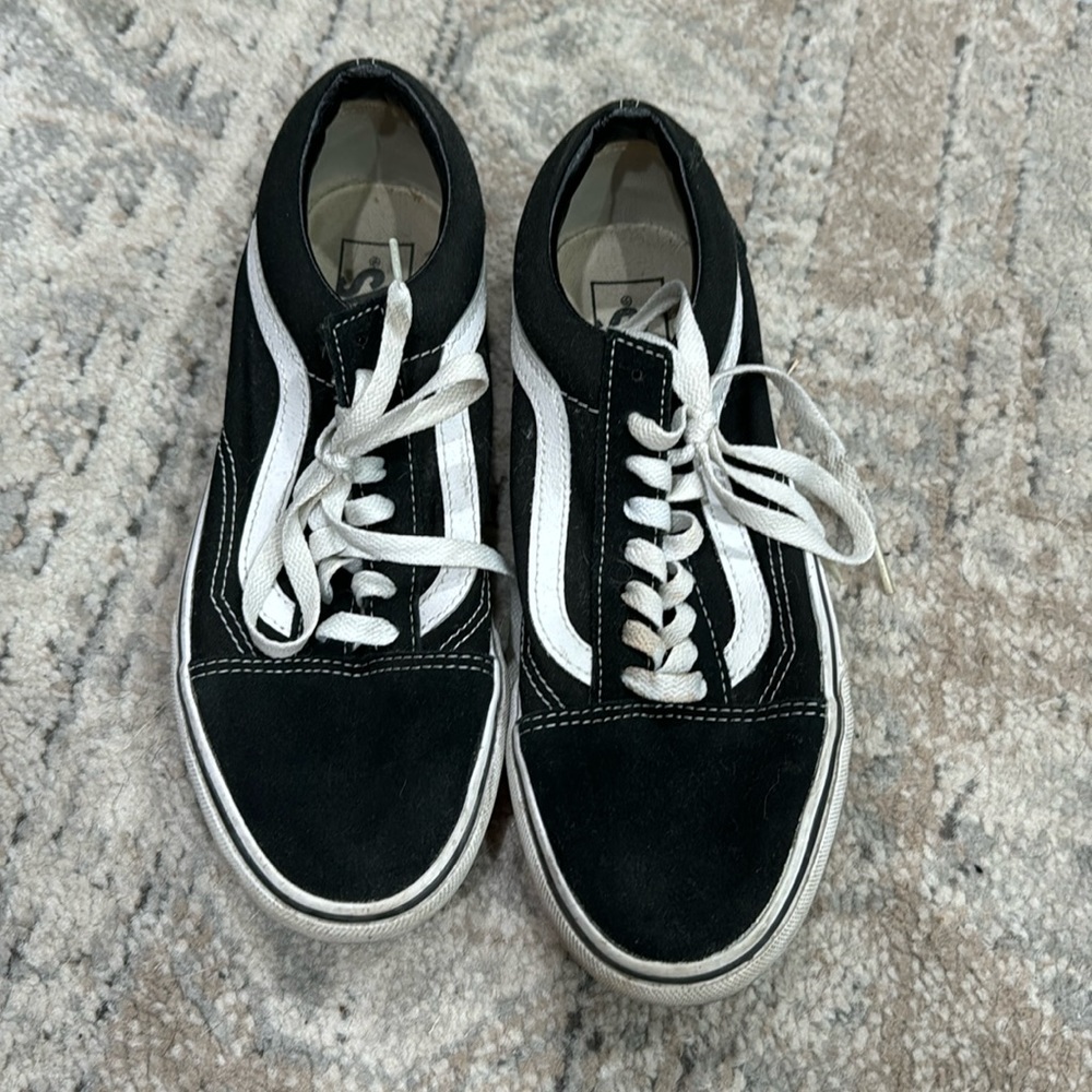 Black and white vans